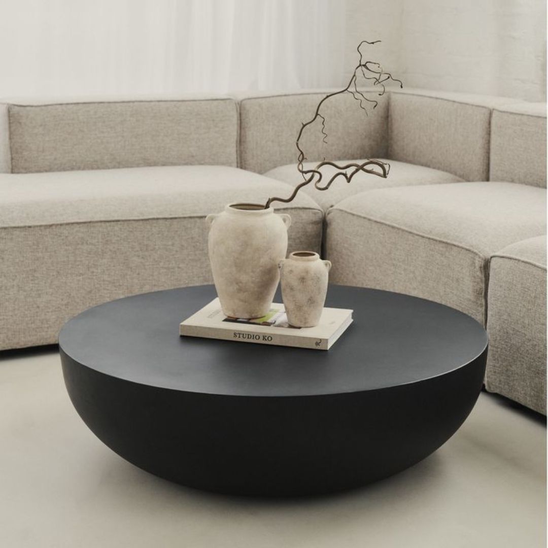 Large Minimal Round Coffee Table