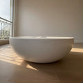 Bronte White Concrete Round Coffee Table‏